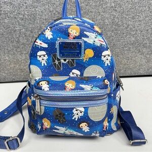 Disney Parks Exclusive Loungefly Star Wars Chibi Mini Backpack